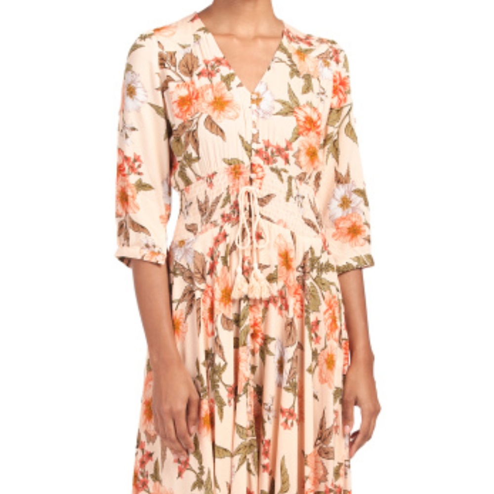 NWT Jaase Australian Floral Boho Hippie Maxi Dress - Picture 2 of 3